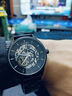 冠琴（GUANQIN）手表男士全自动镂空机械表时尚潮流国表瑞士品质腕表防水夜光男表 钢带全黑黑面-机械机芯-礼盒包装 实拍图