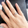 谢瑞麟（TSL）520情人节礼物钻石戒指女18K金玫瑰金排钻戒指求婚结婚钻戒63233 15号圈口（20颗钻石,共约12分) 实拍图