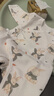 童泰婴儿衣服新生儿连体衣秋冬季夹棉保暖宝宝衣服纯棉蝴蝶哈衣2件装 粉色兔子（裆部加宽设计） 59cm 实拍图