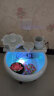 贝拉缘创意陶瓷金鱼缸客厅喷泉桌面流水摆件小型家用循环招财鱼缸养鱼盆 玉兰中号+青转运球 晒单实拍图