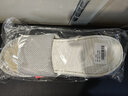 洁丽雅静音亚麻拖鞋男士夏季室内家居不臭脚透气吸汗防臭棉麻凉拖鞋四季 浅灰 40-41 (适合39-40码) 实拍图