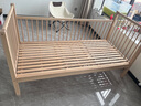 秋莹可升降榉木拼接床实木儿童床婴儿床加宽拼接大床小孩床边床拼接床 三面侧升5cm床垫+7A抗菌纯棉床围 可升降长180宽100高35【60护栏】 实拍图