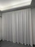 OCG幻影纱测量安装窗帘纱帘透光不透人客厅飘窗阳台白色窗纱 白色加厚版挂钩 【体验价】宽1.3高1.5单片 米 实拍图