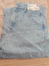 优衣库【惊喜价】女装男装宽松廓形牛仔裤/弯刀镰刀裤子479000 62 粉蓝色 21 /150/54A 实拍图