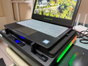 绿巨能（llano）V10笔记本压风式散热器游戏电脑桌支架底座大风力适用联想戴尔外星人拯救者ROG黑色RGB 实拍图