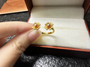 周生生 黄金戒指足金四叶草戒指生生有囍戒指结婚89125R定价 17圈 晒单实拍图