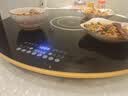 東洋暖菜板 加热桌垫热菜板带电磁炉 饭菜保温神器 餐桌圆形加热转盘+火锅 自动旋转电热板 2024新款 80CM-电磁炉火锅+电动旋转-曜石黑 实拍图