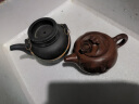 处理老一厂库存茶壶早期宜兴原矿紫砂手工老提梁洋桶紫砂老茶壶 福康黑蛋包 650ml 实拍图