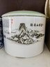 正扬高白瓷大中号茶叶罐陶瓷密封罐醒茶罐储存茶罐茶盒茶仓白瓷包茶罐 高白瓷大号茶叶罐-富春山居图 500克 实拍图