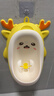马博士儿童小便器男孩小便池站立式男童小便斗宝宝尿尿神器坐便器 黄色 实拍图