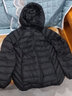 鸭鸭（YAYA）儿童轻薄羽绒服冬季连帽宝宝小童中大童男女童保暖冬装轻便外套D 黑色 150 晒单实拍图
