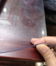 古私（Gusi）桌垫透明餐桌桌面垫保护膜桌布防水防油防烫加厚PVC茶几垫软玻璃 实拍图