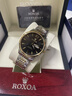 劳力士王子正品瑞士劳力男士手表全自动机械表夜光男表镂空腕表进口金表 间金黑面 实拍图