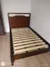 天坛家具 床 实木双人床 现代简约床 北欧新中式婚床 胡桃木卧室家具 实木架子床 1.2m 实拍图
