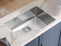 箭牌（ARROW）手工水槽304不锈钢厨房水槽单槽套装洗菜盆AE557059GM·700*430 晒单实拍图