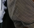 VEGA CHANG短袖连衣裙女2024年夏季新款假两件方领学院风拼接长裙 陨石灰（花边领） XL 晒单实拍图