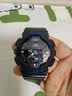 Mtin树脂表带表壳适配卡西欧G-SHOCK手表带GA110 140 GD120GLS GAX100 哑光黑色蓝字 16mm 实拍图