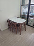 韵存家居 餐桌 实木餐桌 岩板餐桌 新中式北欧白蜡木餐厅长方形饭桌 白蜡木餐桌+餐椅*4  【1.2米亮光岩板桌面】 实拍图