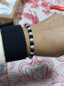 洛河【带串线】999足银转运珠散珠diy配件磨砂花纹圆珠子红绳手链手工 6MM（三颗） 实拍图
