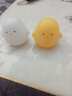 卡通小鸡仔小夜灯高颜值卧室可爱装饰发光玩具儿童生日分享小礼物 小鸡仔/黄色+白色/一对 实拍图