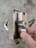 七武士老式防盗门锁自动碰锁家卫石牛十字锁C级叶片锁芯大门自动锁 大号（超C级） 实拍图