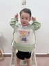 葆氏防溅衣宝宝吃饭画画罩衣儿童围嘴饭兜防水防脏秋冬长袖反穿衣-绿 实拍图