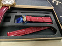 真皮手表带适配飞亚达四叶草LA8262.GWSS女士红紫绿白黑色亮光蝴蝶扣漆面皮表带16 18MM 红色-蝴蝶扣 16mm 实拍图