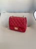 viney包包女包红色新娘婚包牛皮链条斜挎包生日礼物送女友老婆 【深红】实用高级感品牌轻奢洋气单肩小包 实拍图