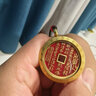【龙虎山发货】山鬼花钱吊坠道家真品古钱币项链朱砂八卦铜钱饰品 祝福款 天干地支山鬼花钱3.5cm 实拍图