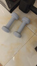 Keep 彩色浸塑哑铃 男士女士家用健身肌肉手臂塑形轻重量水蓝 2kg*2 实拍图