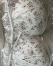 雅姿花小胸聚拢内衣女法式碎花少女风胸罩无钢圈收副乳性感美背文胸套装 白色套装 M 34/75(AB通杯约1.5CM) 实拍图