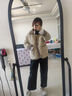坦博尔新款羽绒服女秋冬新款轻薄短款小个子翻领韩版百搭外套TD236266 奶茶棕 160/84A（建议体重115-125斤） 实拍图