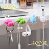 惠寻【已售10万】收纳架挂钩多功能收纳杂物小件收纳神器 拇指挂钩随机色3个装 实拍图