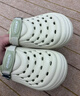红豆洞洞鞋男士凉鞋2025新款夏季外穿踩屎感eva防臭防滑沙滩包头拖鞋 米绿 40 -41【内长255mm】 实拍图