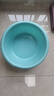 茶花（CHAHUA）塑料盆洗脸盆加厚加深家用加深学生宿舍洗衣服盆子洗脚盆塑料盆 1个装【39cm蓝色】 加厚加深 实拍图