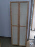木马人大衣柜卧室家用简约出租房衣橱家具新中式可组合挂衣柜子储物柜 【网纹对开门】原色64长 实拍图
