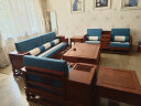 一舍 红木家具非洲花梨学名：刺猬紫檀新中式实木沙发组合 客厅现代简约沙发明清家具一舍 （1+2+3）六件套 晒单实拍图