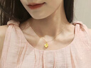 中国黄金（CHINA GOLD）黄金四叶草项链女款足金幸运草吊坠锁骨情人节生日礼物送女友老婆 【今/次日达】四叶草吊坠【配S925链】0.5g 实拍图