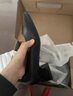 斤慕通勤女鞋工作黑色皮鞋粗跟上班久站软皮软底舒适职业面试高跟鞋女 黑色 37 实拍图