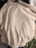 马登工装 美式复古重磅雪尼尔卫衣基础款抗皱打底圆领长袖T恤男秋 米白色 XXL 实拍图