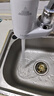 海尔（Haier）净水器水龙头过滤器家用直滤饮用水自来水滤水器前置过滤器厨房卫生间用除余氯三挡出水可清洗滤芯 月光白 一机2芯 实拍图