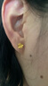 周六福足金999四叶草黄金耳钉女耳饰生日礼物计价AA096009 一对 约0.7g 实拍图