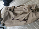 新潮代背包男大容量双肩包轻便户外旅行包干湿分离登山包商务休闲 卡其色【45L大容量+独立干湿分离口袋】 实拍图