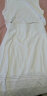 三彩2023夏季新款两件套针织背心镂空肌理感高腰半身裙套装优雅女 奶白 155/80A/S 实拍图