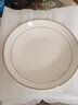 瓷秀源盘子菜盘家用骨瓷餐具组合陶瓷简约深盘饭盘套装金边碟子餐盘 饭盘10个装 7.5英寸 实拍图