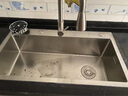 松派厨房水槽304不锈钢水槽双改大单槽水池盆洗菜盆台下盆洗碗槽 左排0涂层+抽拉龙头+洗杯器+净水 780*430mm【国标SUS304假一赔十】 实拍图