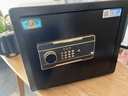 虎牌保险柜家用智能密码指纹办公财务专用保管箱 全钢防盗防撬可入墙入柜密码箱保险箱 25cm睿智黑（双层） 密码款（钥匙+密码） 实拍图