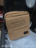梵者男士帆布包商务休闲单肩包简约轻便斜挎包学生小挂包运动手机包 浅卡其色(大号) 实拍图