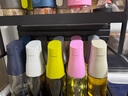 zuutii 油壶自动开合玻璃油瓶重力开盖防漏调料瓶酱油香油醋瓶防漏嘴 新色4件套 倒油壶 500ml 实拍图