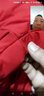 冬季三叶草新款羽绒服男短款双面穿连帽白鸭绒加厚青少年保暖外套 红色 4XL （165-185斤） 实拍图